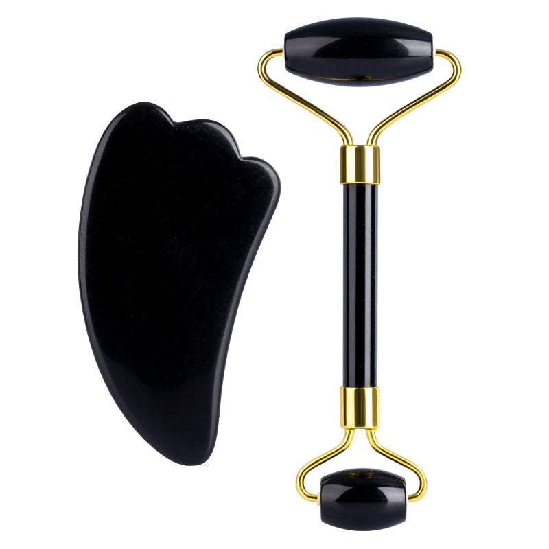 Set Rouleau de Jade & Gua Sha en Quartz Naturel | ABA HALL PURE