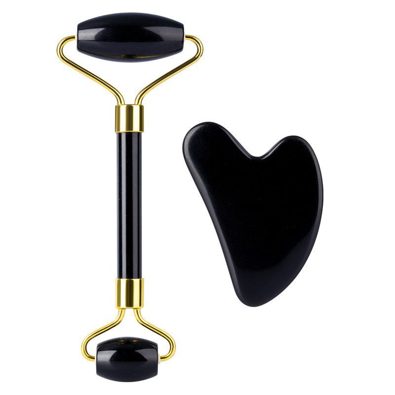 Set Rouleau de Jade & Gua Sha en Quartz Naturel | ABA HALL PURE