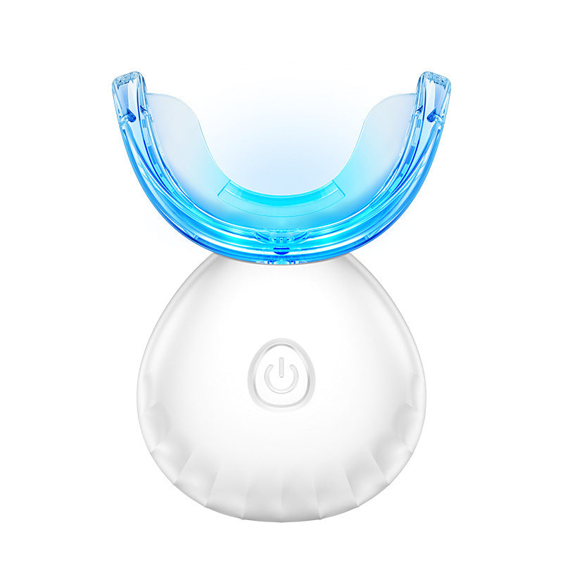 Wireless LED Teeth Whitening Kit with Charging Base & Dental Instrument Set