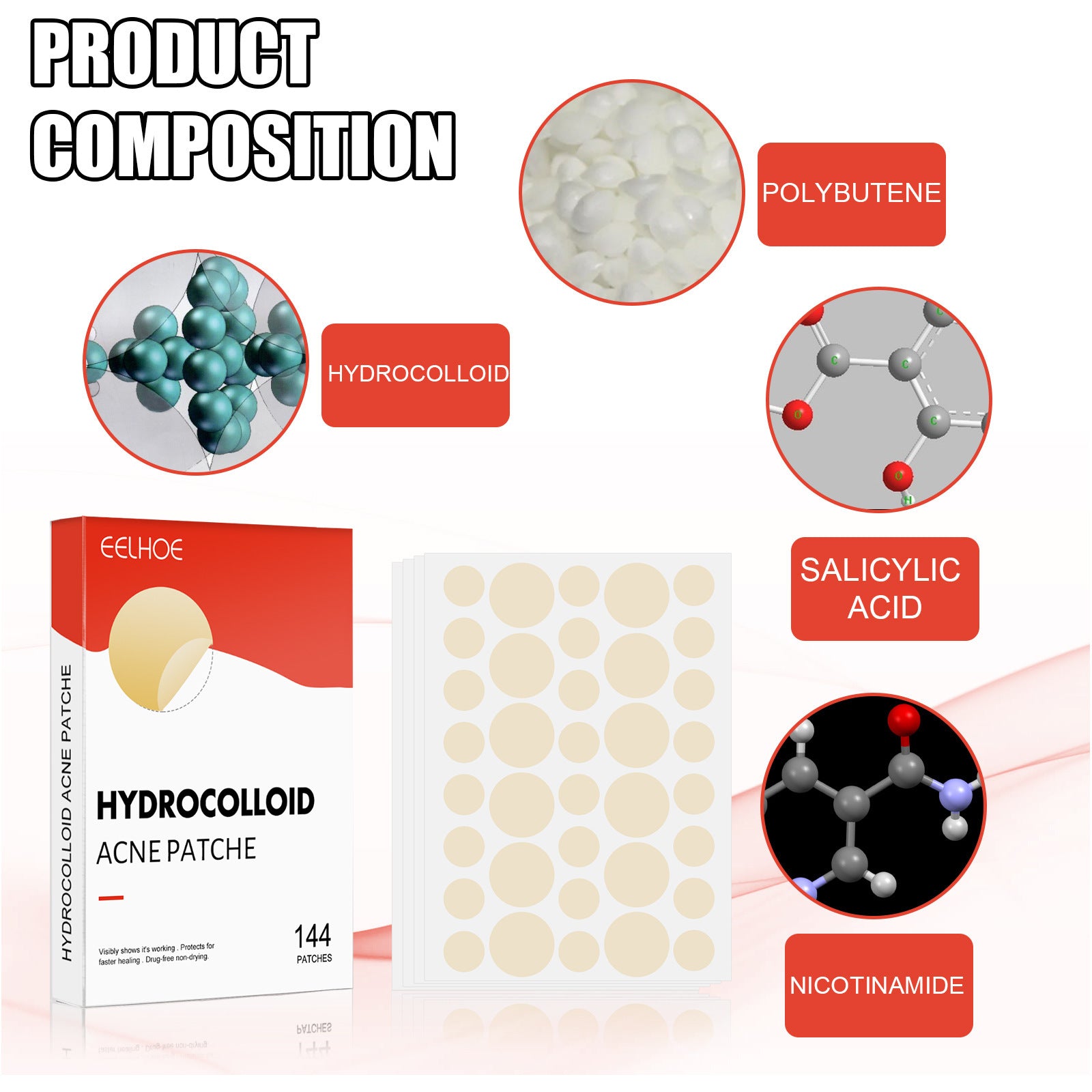 Hydrocolloid Acne Patch Set – 100 PCS | ABA HALL PURE