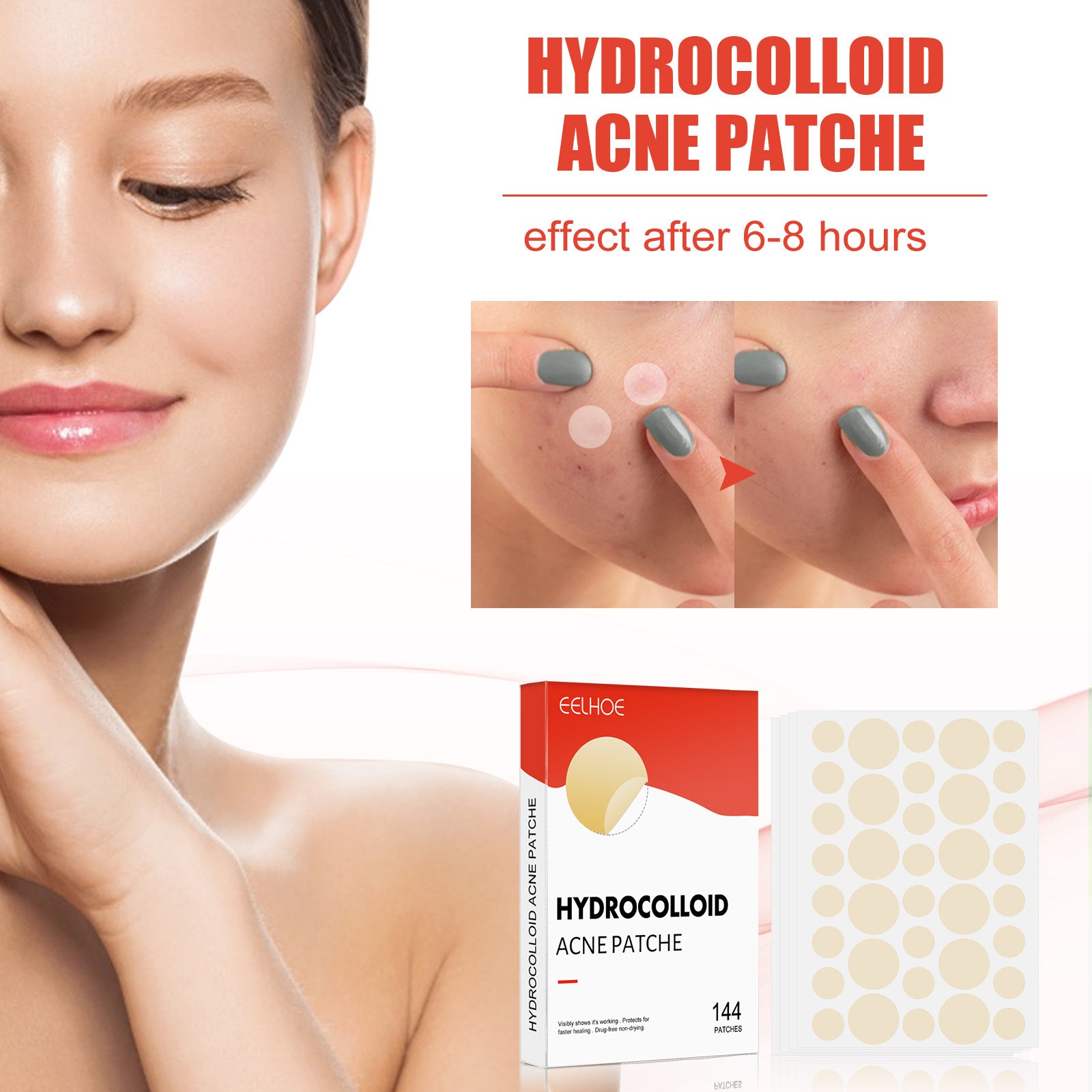 Hydrocolloid Acne Patch Set – 100 PCS | ABA HALL PURE